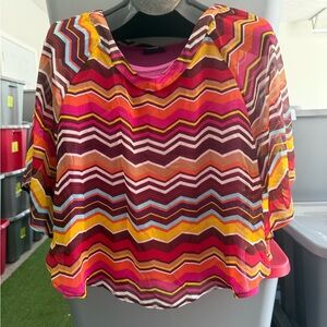 Colorful Chevron Women's Top p51